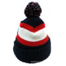 Knitted Beanie with POM POM on The Top NTD31